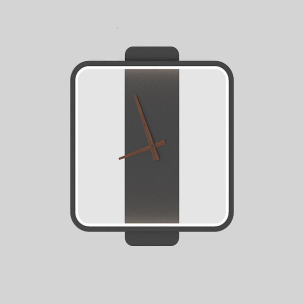 Nordic Wall Lamp Bedroom Clock