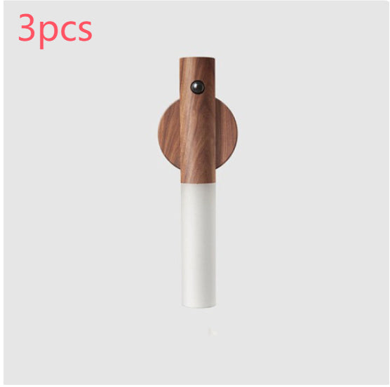 Auto LED Magnetic Wood Wireless Night Light