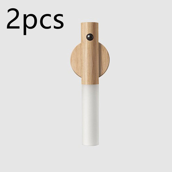 Auto LED Magnetic Wood Wireless Night Light