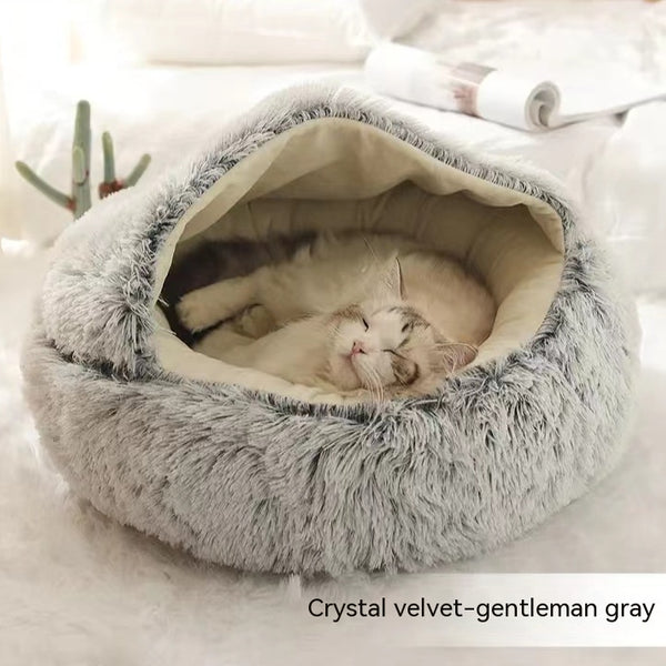 Pet Winter Bed Round Plush