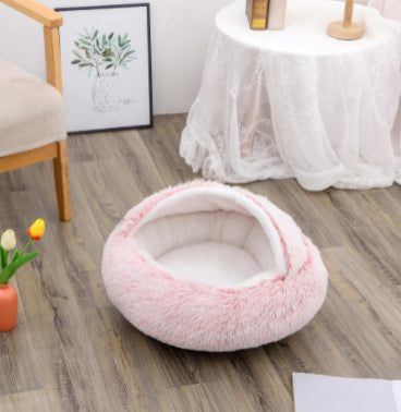 Pet Winter Bed Round Plush