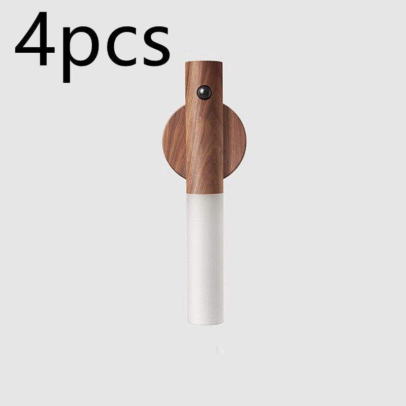 Auto LED Magnetic Wood Wireless Night Light