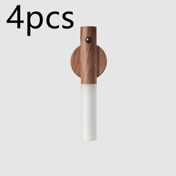 Auto LED Magnetic Wood Wireless Night Light