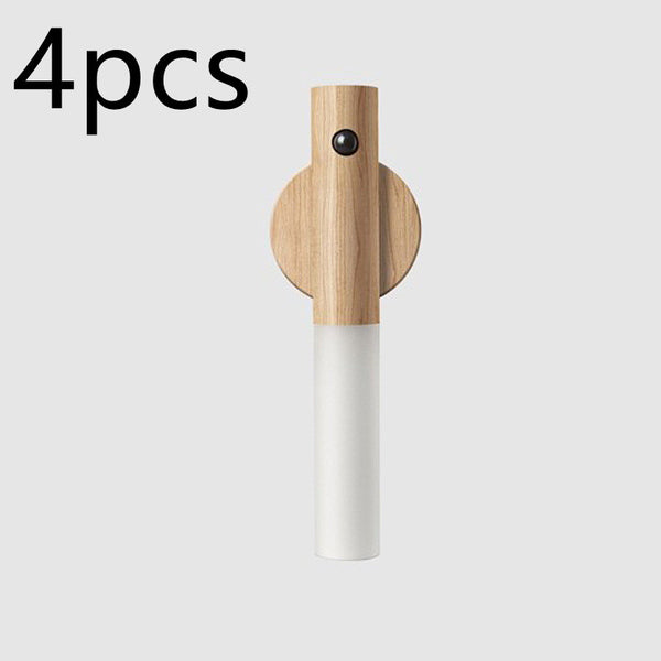 Auto LED Magnetic Wood Wireless Night Light